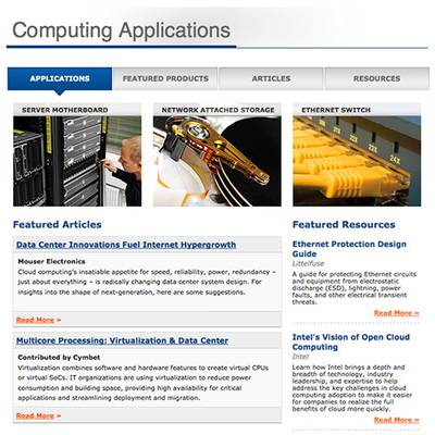 贸泽电子扩展应用与技术子网站，助力计算机网络工程师创新设计